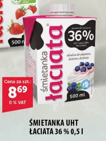 Eurocash ŚMIETANKA UHT ŁACIATA 36 % 0,5 l oferta