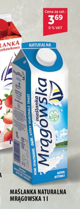 Eurocash MAŚLANKA NATURALNA MRĄGOWSKA 1 l oferta