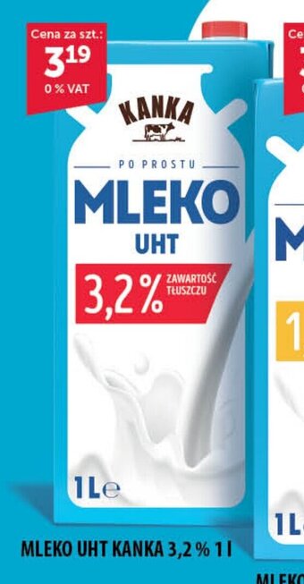 Eurocash MLEKO UHT KANKA 1,5% 1 l oferta