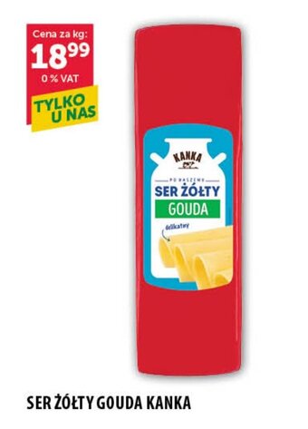 Eurocash SER ŻÓŁTY GOUDA KANKA 1 kg oferta