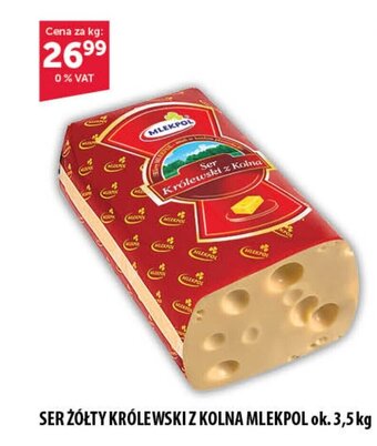 Eurocash SER ŻÓŁTY KRÓLEWSKI Z KOLNA MLEKPOL 1 kg oferta