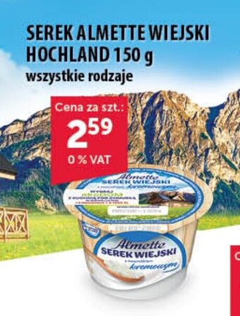 Eurocash SEREK ALMETTE WIEJSKI HOCHLAND 150 g oferta