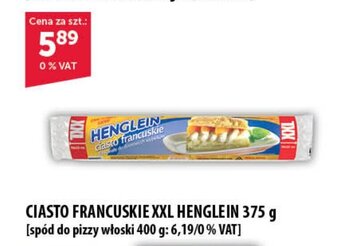 Eurocash CIASTO FRANCUSKIE XXL HENGLEIN 375 g oferta