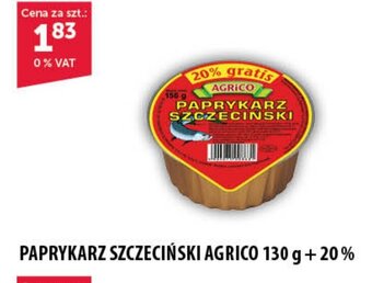 PAPRYKARZ SZCZECIŃSKI AGRICO 130 g + 20%