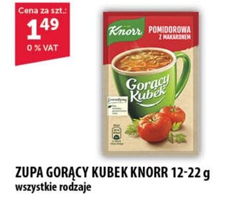 Eurocash ZUPA GORĄCY KUBEK KNORR 12-22 g oferta