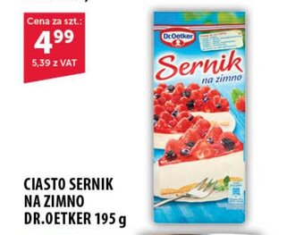 Eurocash CIASTO SERNIK NA ZIMNO DR.OETKER 195 g oferta
