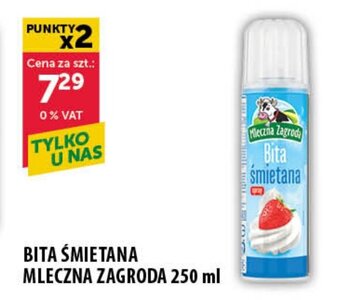 Eurocash BITA ŚMIETANA MLECZNA ZAGRODA 250 ml oferta