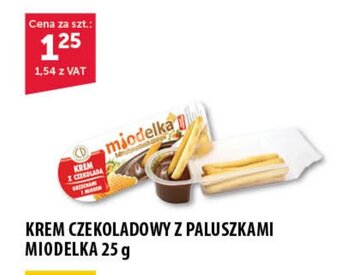Eurocash KREM CZEKOLADOWY Z PALUSZKAMI MIODELKA 25 g oferta