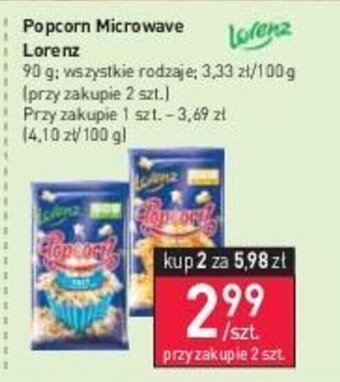 Stokrotka Popcorn Microwave Lorenz 90g oferta