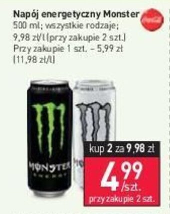 Stokrotka Napój energetyczny Monster 500 ml oferta