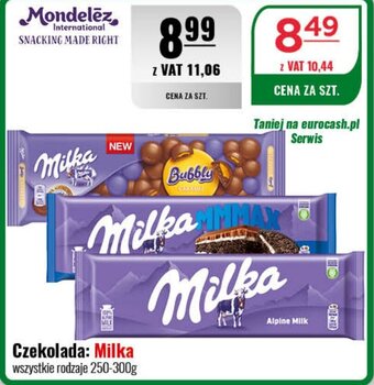 Eurocash Czekolada Milka 250-300g oferta