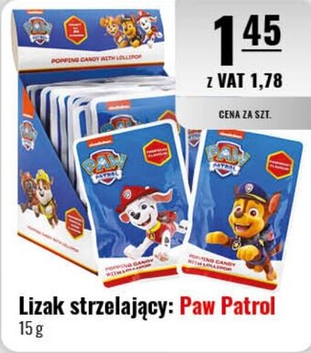 Eurocash Lizak strzelający Paw Patrol 15g oferta