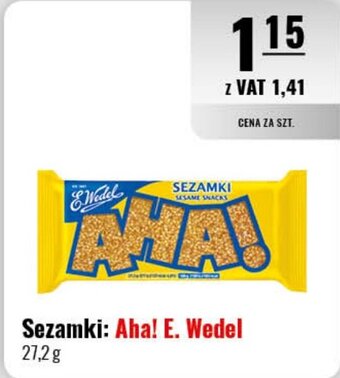 Eurocash Sezamki Aha! E. Wedel 27,2 g oferta