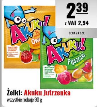 Eurocash Żelki Akuku Jutrzenka 90 g oferta