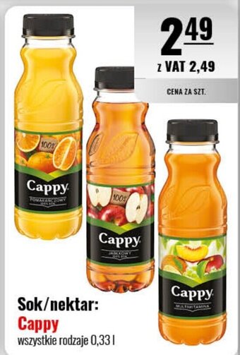 Eurocash Sok/nektar: Cappy 0,33l oferta