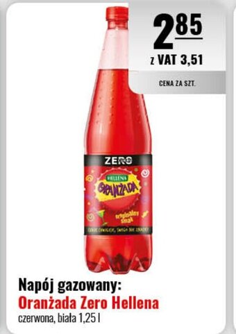 Eurocash Napój gazowany: Oranżada Zero Hellena czerwona, biała 1,25l oferta