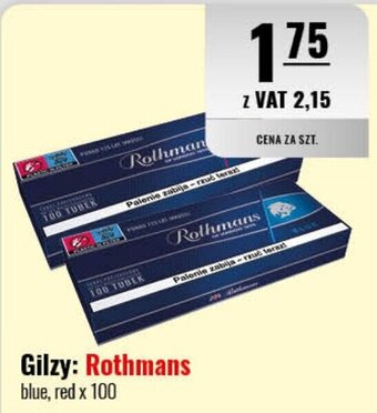 Eurocash Gilzy: Rothmans blue, red x 100 oferta