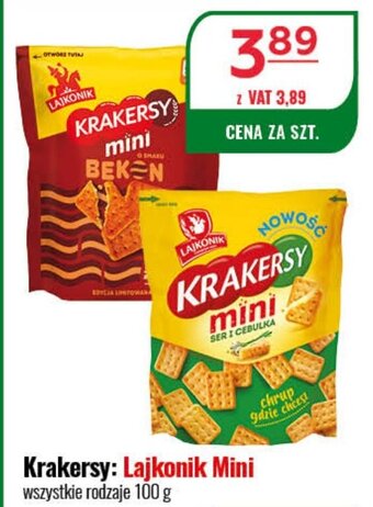 Eurocash Krakersy: Lajkonik Mini 100 g oferta
