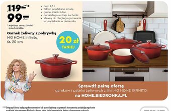 Garnek żeliwny infinito 20 cm