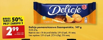 Biedronka Delicje pomarańczowe Szampańskie 147 g oferta