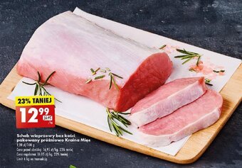 Biedronka Schab wieprzowy bez kości pakowany próżniowo Kraina Mięs 1kg oferta