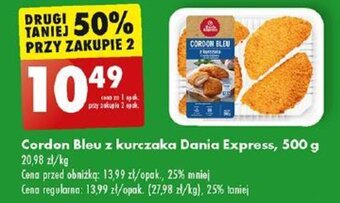 Biedronka Cordon Bleu z kurczaka Dania Express 500 g oferta