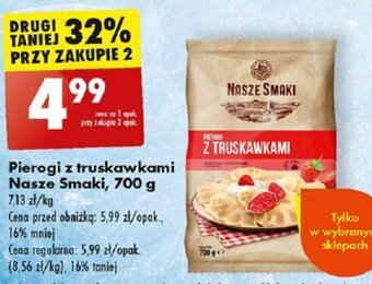 Biedronka Pierogi z truskawkami Nasze Smaki 700 g oferta