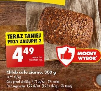 Biedronka Chleb całe ziarno 300 g oferta