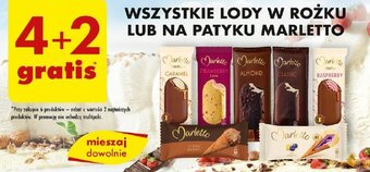 Biedronka WSZYSTKIE LODY W ROŻKU LUB NA PATYKU MARLETTO oferta