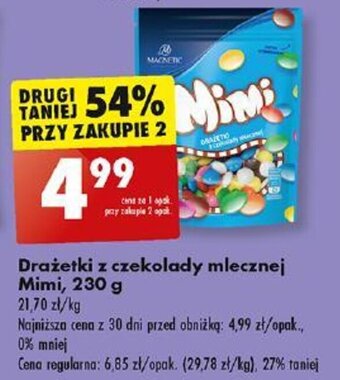 Biedronka Drażetki z czekolady mlecznej Mimi 230 g oferta