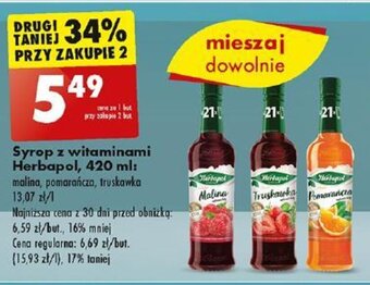 Biedronka Syrop z witaminami Herbapol 420 ml oferta