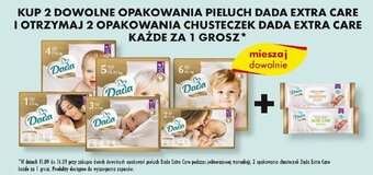 Biedronka KUP 2 DOWOLNE OPAKOWANIA PIELUCH DADA EXTRA CARE oferta