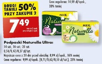 Biedronka Podpaski Naturella Ultra 14-20szt. oferta