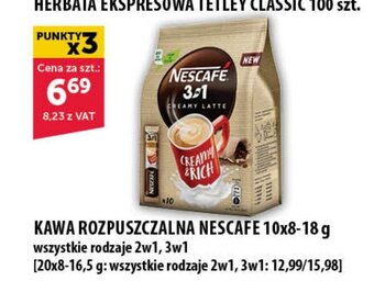 Eurocash NESCAFE KAWA ROZPUSZCZALNA 10x8-18 g wszystkie rodzaje 2w1, 3w1 oferta