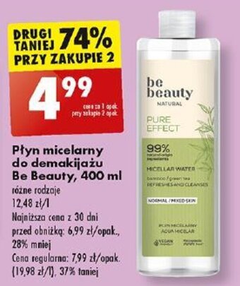 Biedronka Płyn micelarny do demakijażu Be Beauty 400 ml oferta