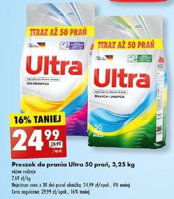 Biedronka Proszek do prania Ultra 3,25 kg oferta