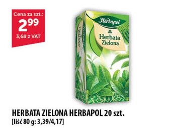 Eurocash HERBATA ZIELONA HERBAPOL 20 szt oferta