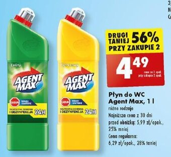 Biedronka Płyn do WC Agent Max 1l oferta