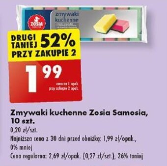 Biedronka Zmywaki kuchenne Zosia Samosia 10 szt. oferta