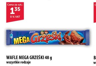 Eurocash WAFLE MEGA GRZEŚKI 48 g wszystkie rodzaje oferta