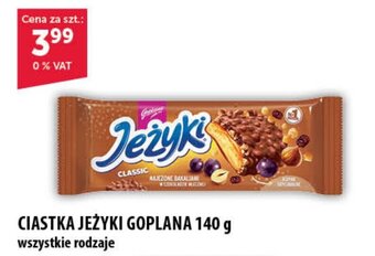 Eurocash CIASTKA JEŻYKI GOPLANA 140 g oferta