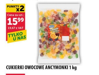 Eurocash CUKIERKI OWOCOWE ANCYMONKI 1 kg oferta