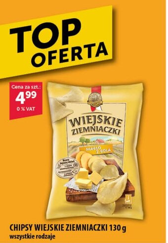 Eurocash CHIPSY WIEJSKIE ZIEMNIACZKI 130 g oferta