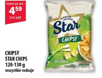 Eurocash CHIPSY STAR CHIPS 120-130 g wszystkie rodzaje oferta