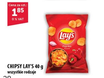 Eurocash CHIPSY LAY'S 40 g oferta