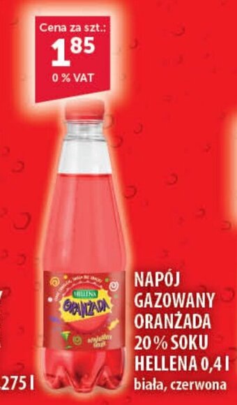 Eurocash NAPÓJ GAZOWANY ORANZADA 20% SOKU HELLENA 0,4l oferta