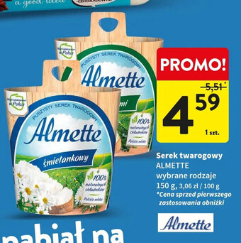Intermarche Serek twarogowy ALMETTE 150g oferta