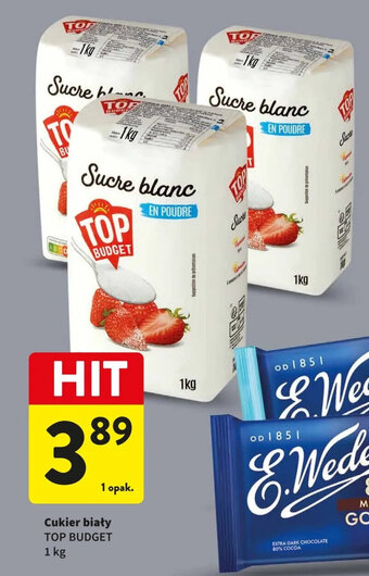 Intermarche Cukier biały TOP BUDGET 1kg oferta