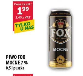 PIWO FOX MOCNE 7% 0,5l