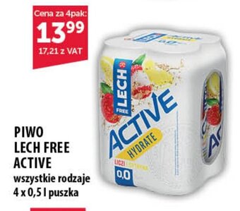 Eurocash PIWO LECH FREE ACTIVE wszystkie rodzaje 4 x 0,5l oferta